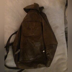 Joop! Brown Leather Men's Bag backpack